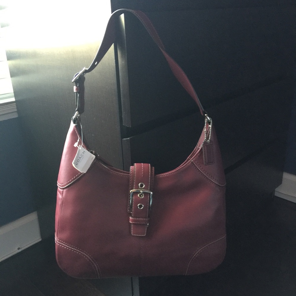 COPY - Coach Hamilton Large Berry Leather Hobo